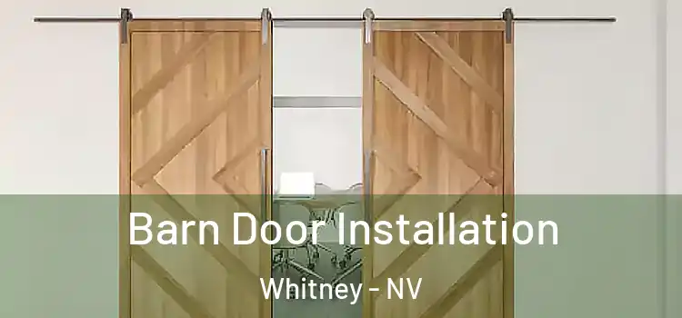  Barn Door Installation Whitney - NV