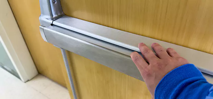 Installing a Push Bar on a Door Whitney