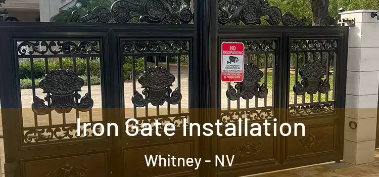  Iron Gate Installation Whitney - NV